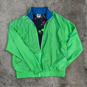 VTG Speedo Neon Green Windbreaker